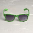 Freak Scene Sonnenbrille - M - Streifen grün-schwarz