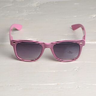 Freak Scene Sonnenbrille - M - Streifen rosa-schwarz