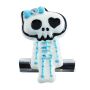 Klammerhalter - Clip - Skelett - hellblau