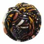 Cotton Scarf - Celtic Tribal black - tie dye 01 - squared kerchief