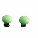 Ear Clips - Round - green