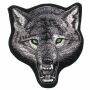 Patch - Lupo - muso del lupo con occhi verdi - toppa