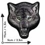 Patch - Lupo - muso del lupo con occhi verdi - toppa