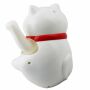 Gatto della fortuna - Gatto cinese - Maneki neko - 14 cm - bianco