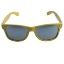 Freak Scene Sunglasses yellow - M - silver-coloured mirrored
