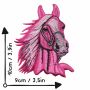 Patch - cavallo - rosa-rosa - toppa