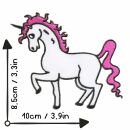Patch - unicorno - bianco-rosa - toppa