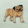 Aufnäher - Hund - Mops - Patch