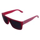 Retro Sunglasses - Rectangular striped - pink & white