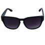 Retro Sunglasses - Round to the edge striped - black & white