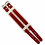 Leather-Bracelet 2-belts - red 2