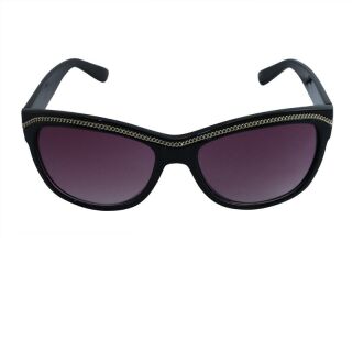 Retro Sunglasses - Golden Chain - black