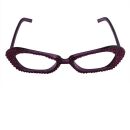 glitzernde Partybrille - lila &amp; lila - Spa&szlig;brille