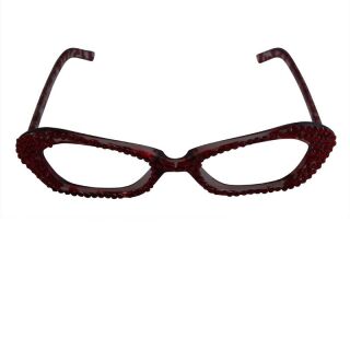 occhiali da festa scintillanti - rosso e rosso-trasparente - occhiali, 4,95  €