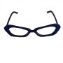 occhiali da festa scintillanti - blu e blu - occhiali divertenti