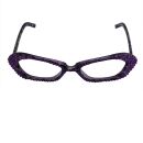 occhiali da festa scintillanti - viola e...