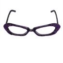 glitzernde Partybrille - lila & lila-transparent...