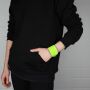 Leather bracelet blank -M - neon-yellow