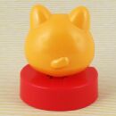 Solar Wobble Figure - Thick Smirking Cat - yellow