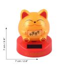 Solar Wobble Figure - Thick Smirking Cat - yellow