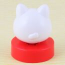 Solar Wobble Figure - Thick Happy Cat - white