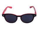 Retro gafas de sol in due colores - negro & rojo