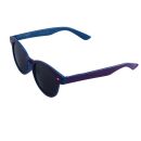 80er Retro Sonnenbrille zweifarbig - lila & blau