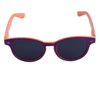 80er Retro Sonnenbrille zweifarbig - lila & orange