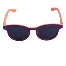 80er Retro Sonnenbrille zweifarbig - lila &amp; orange