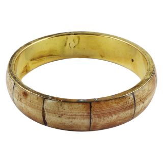 Brazalete - Pulsera - Aspecto de mármol - marrón-beige 1 - 1,5 cm