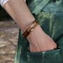 Bangle - Bracelet - Marble Style - brown-beige 2 - 1,5 cm