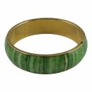 Bangle - Bracelet - Marble Style - green-white - 1,5 cm