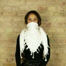 Kufiya - white - white - Shemagh - Arafat scarf