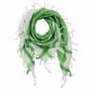 Kefiah - bianco - verde - Shemagh - Sciarpa Arafat