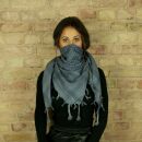 Kufiya - grey - grey-dark - Shemagh - Arafat scarf