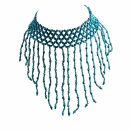 Sequined Necklace - turquoise