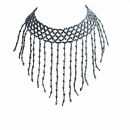 Sequined Necklace - silver