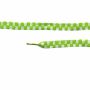 Shoelaces - white-green-light green chequered - approx. 115 x 1 cm