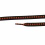 Schnürsenkel - schwarz-orange-rot - ca. 100 x 0,8 cm - Schuhband