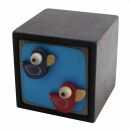 Quadratic Wooden Box with Character - Ducks 1