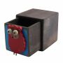 Quadratic Wooden Box with Character - Hedgehog