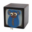 Quadratic Wooden Box with Character - Elephant