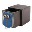 Quadratic Wooden Box with Character - Elephant