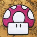 Aufnäher - Pilz - Fliegenpilz Toad pink - Patch