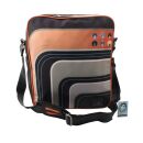 70s Up Shoulder bag - S-7002n-9 - Orange & Grey -...
