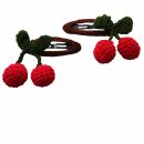 hair clip - hair accessories - cherries set of 2