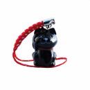 Keychain - black cat with tiny bell