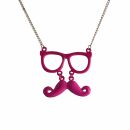Necklace with pendant - pink Nerd