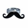 Ring - Moustache - silbern - klein