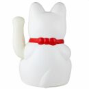 Agitando gato chino - Maneki neko - 25 cm - blanco